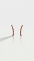 Amethyst Sword Hoops