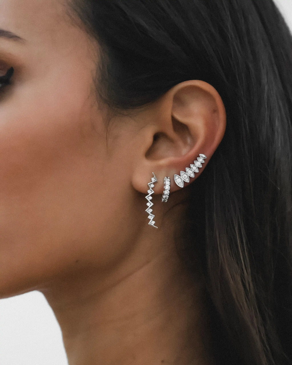 Marquise Diamond Illusion Earrings