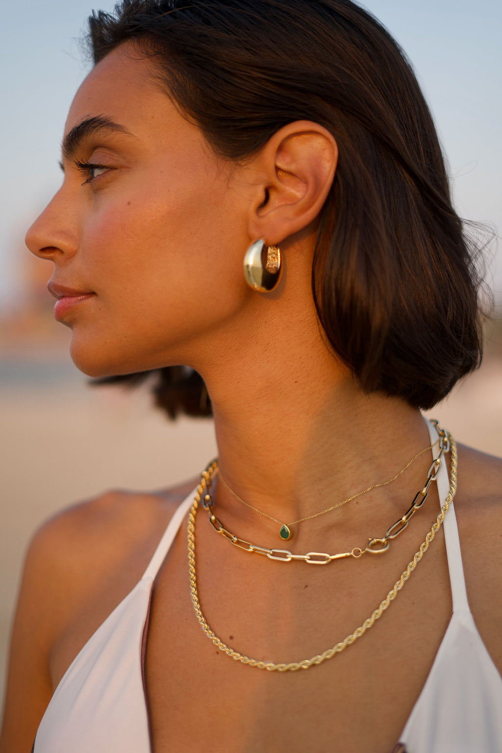 Plump Hoop Earrings