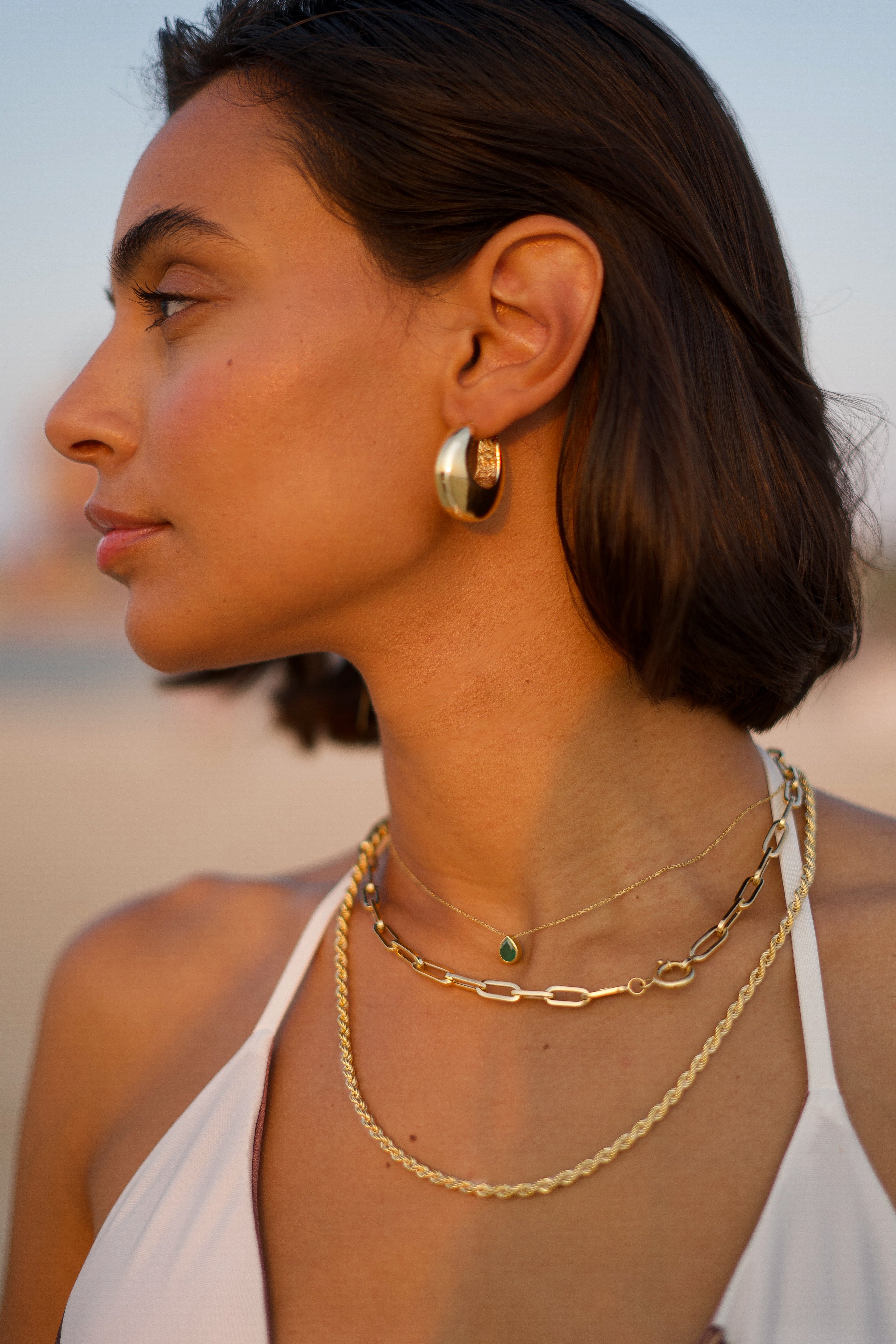 Plump Hoop Earrings