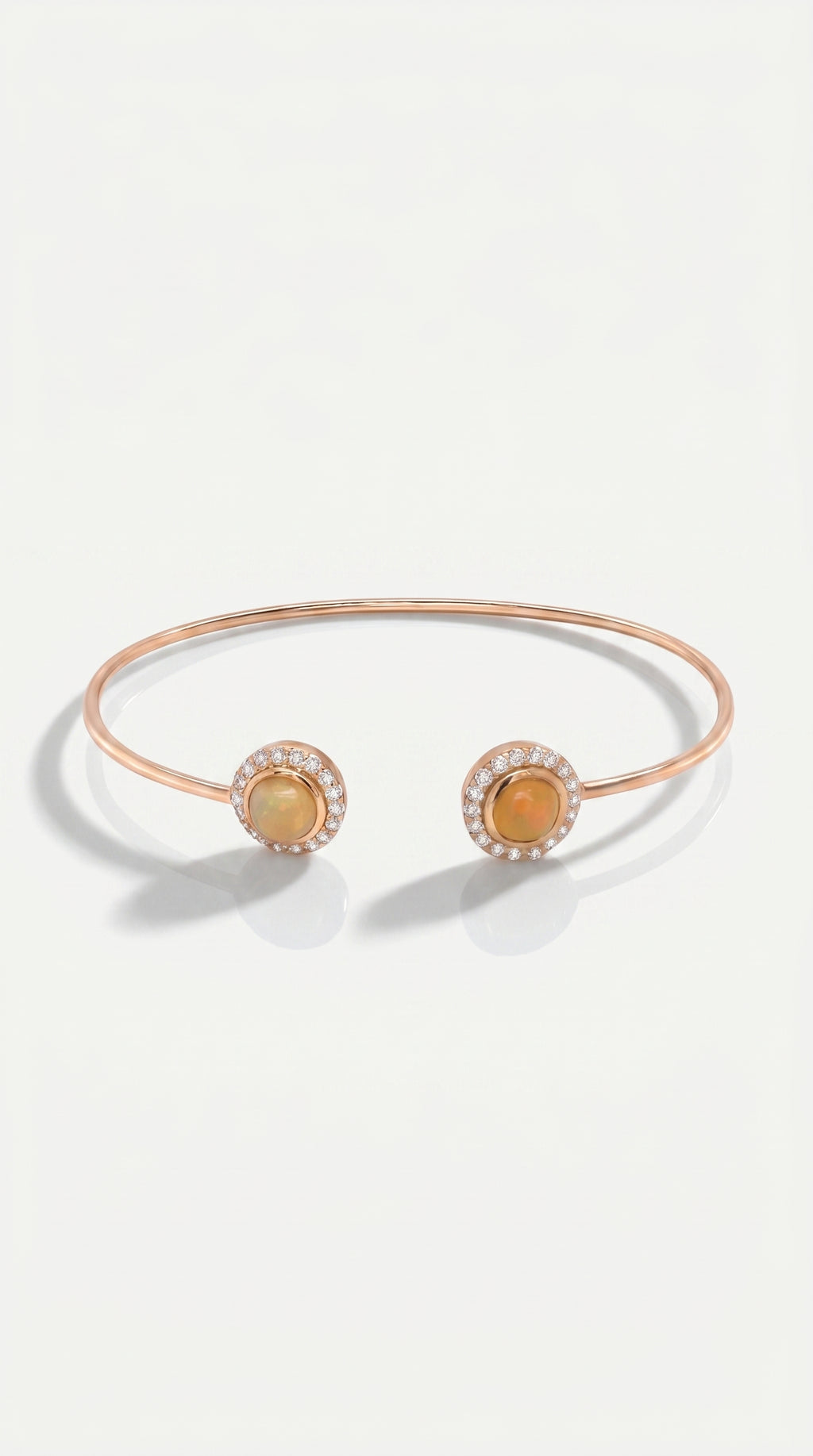 Opal Diamond Pave Bangle