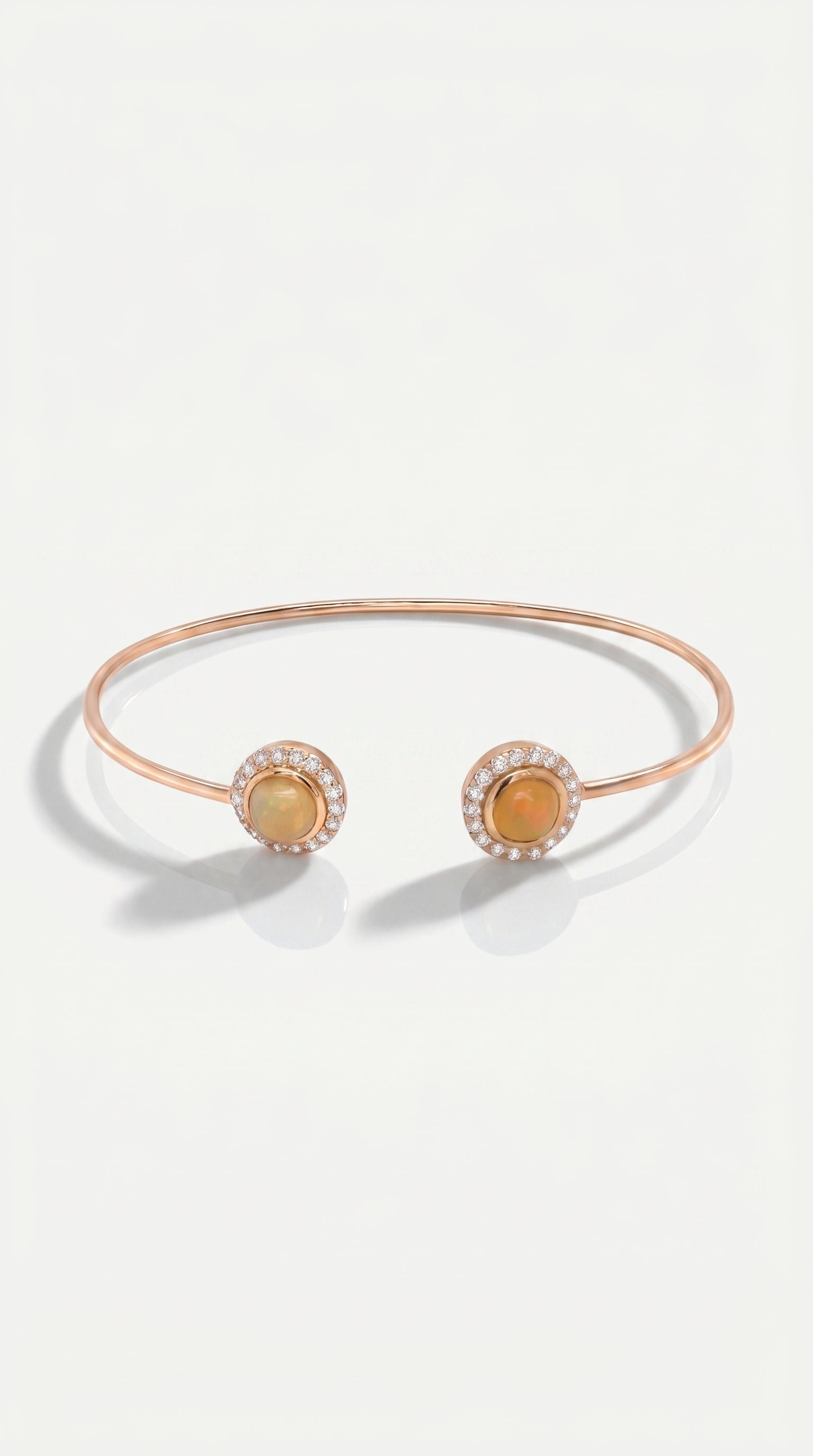 Opal Diamond Pave Bangle