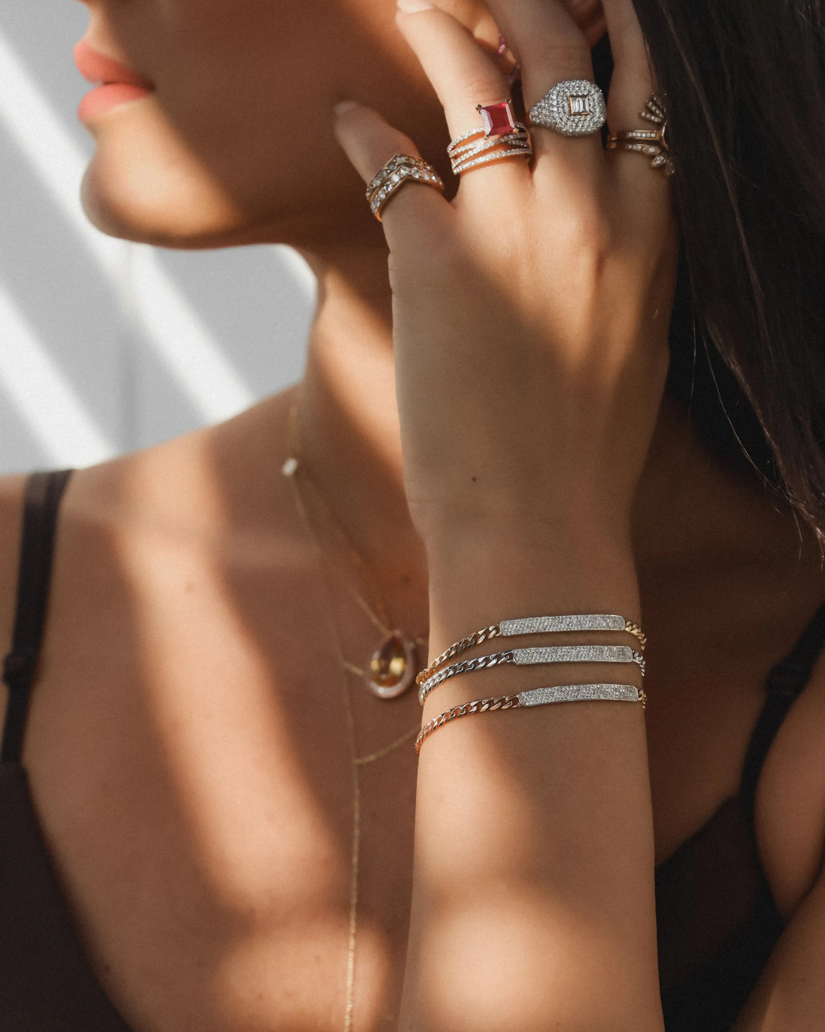 Diamond Plaque Cuban Chain