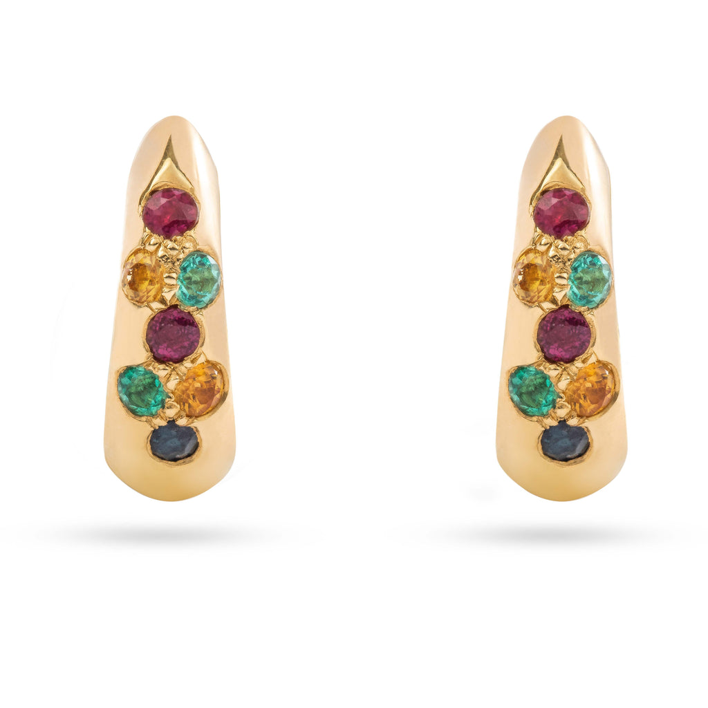 Tourmaline Half Hoop