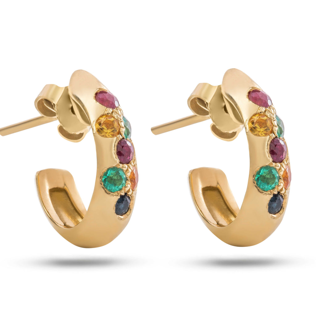 Tourmaline Half Hoop
