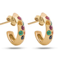 Tourmaline Half Hoop