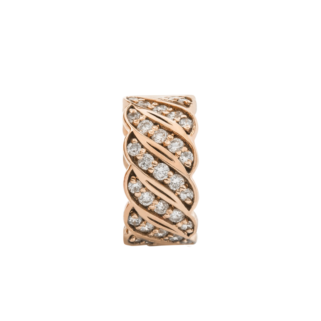 Twisted Diamond Ear Cuff