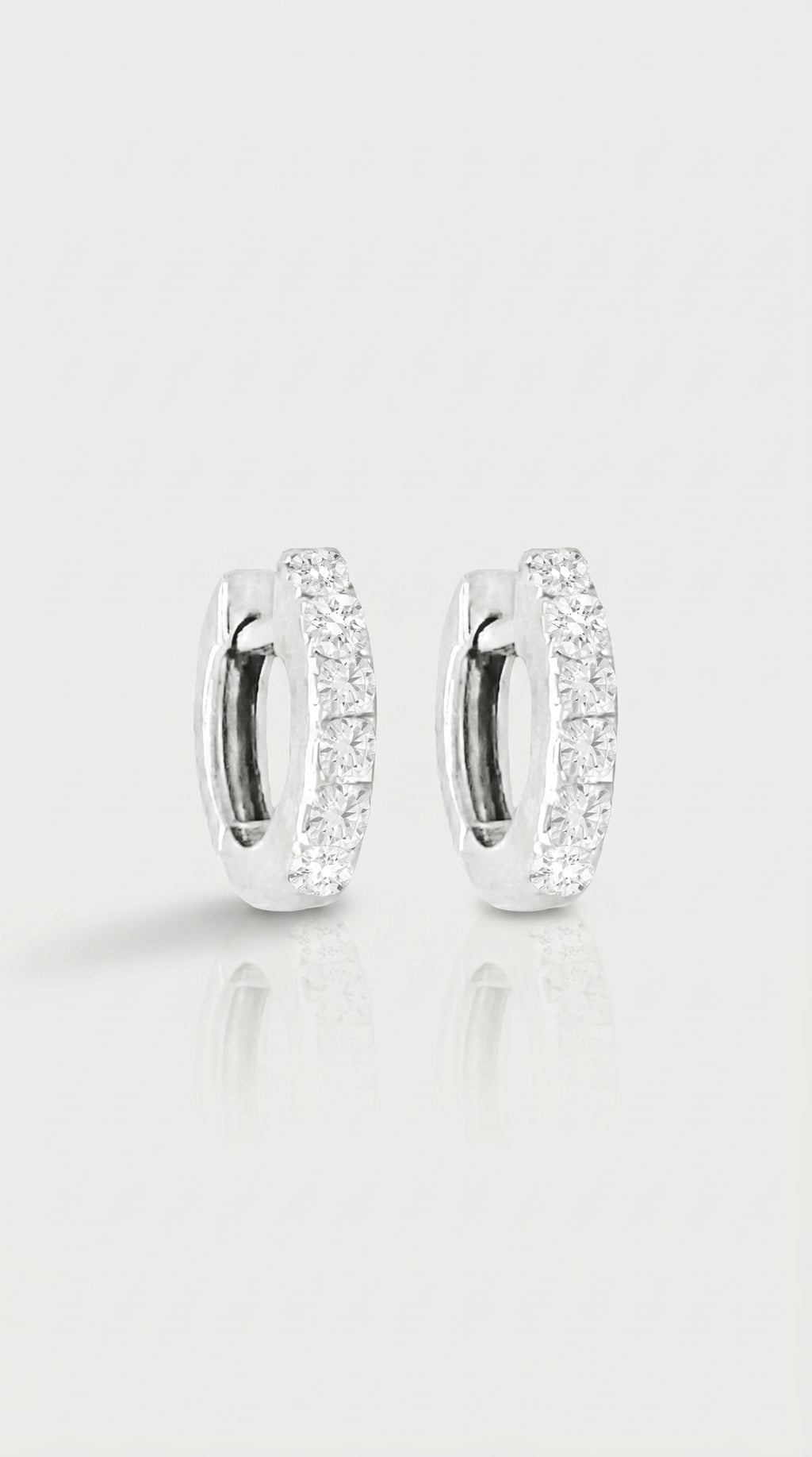 7mm Diamond Hoop Earrings