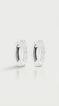 7mm Diamond Hoop Earrings