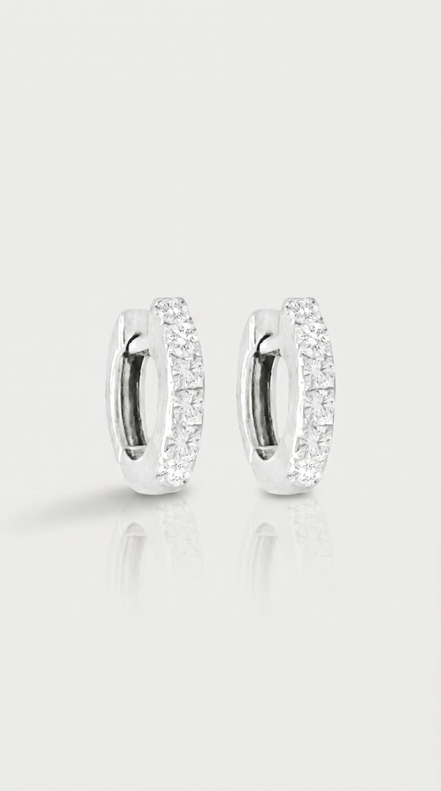 7mm Diamond Hoop Earrings