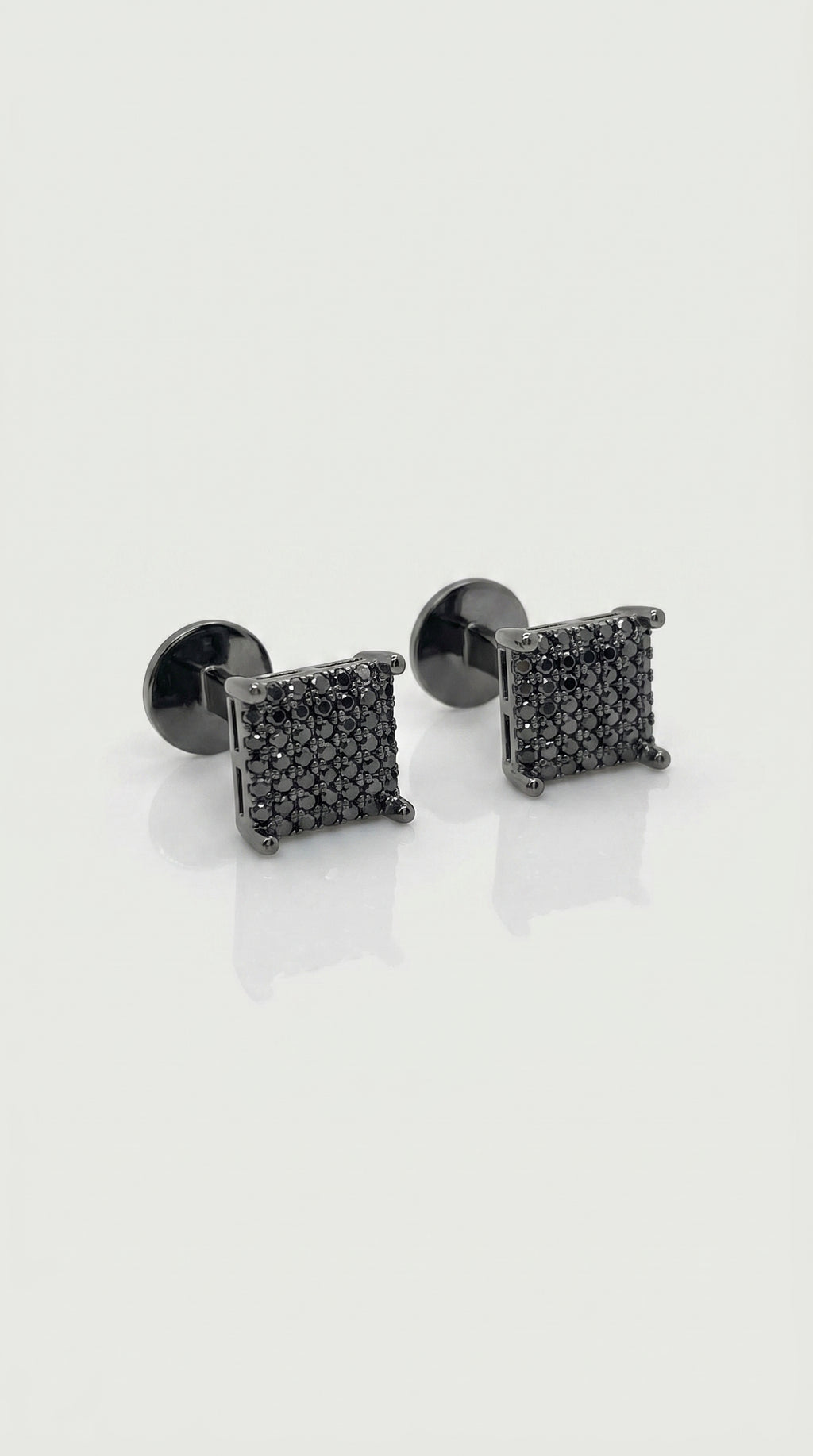Black on Black Square Cufflinks