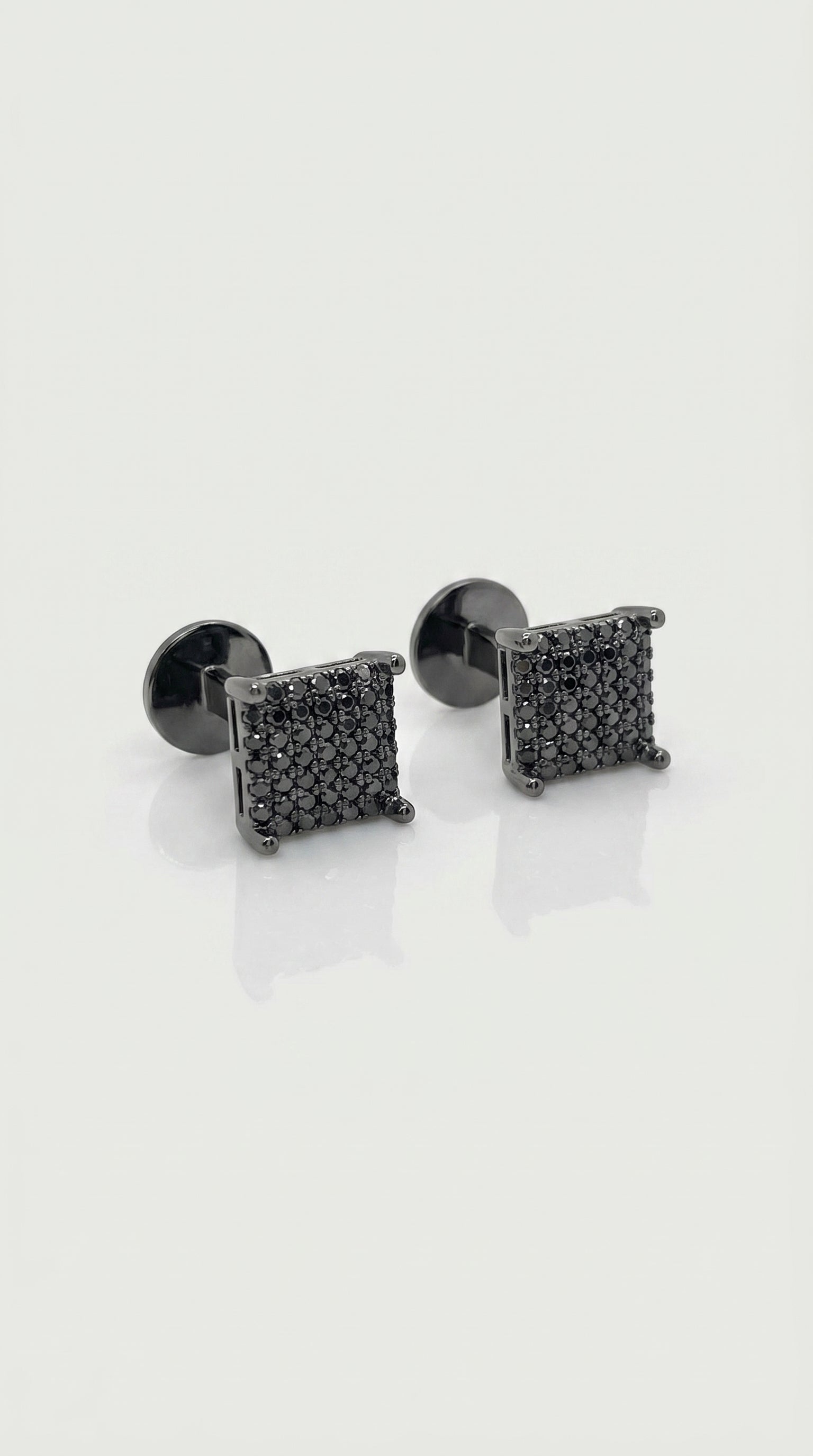 Black on Black Square Cufflinks