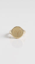 Taurus Signet Ring Small