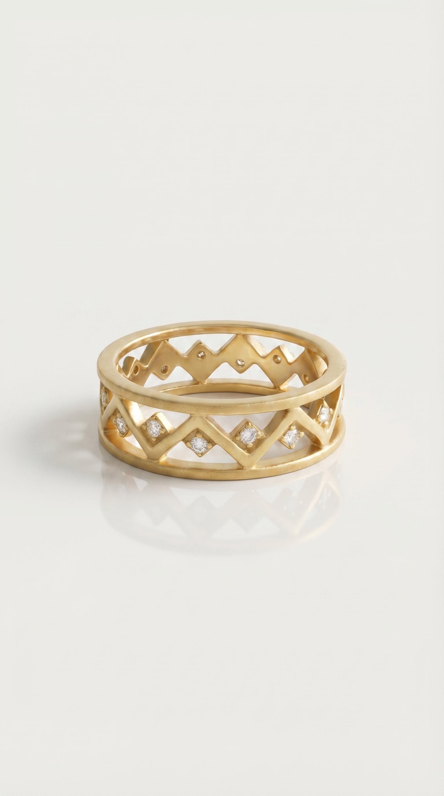 Bogolanfini Eternity Ring