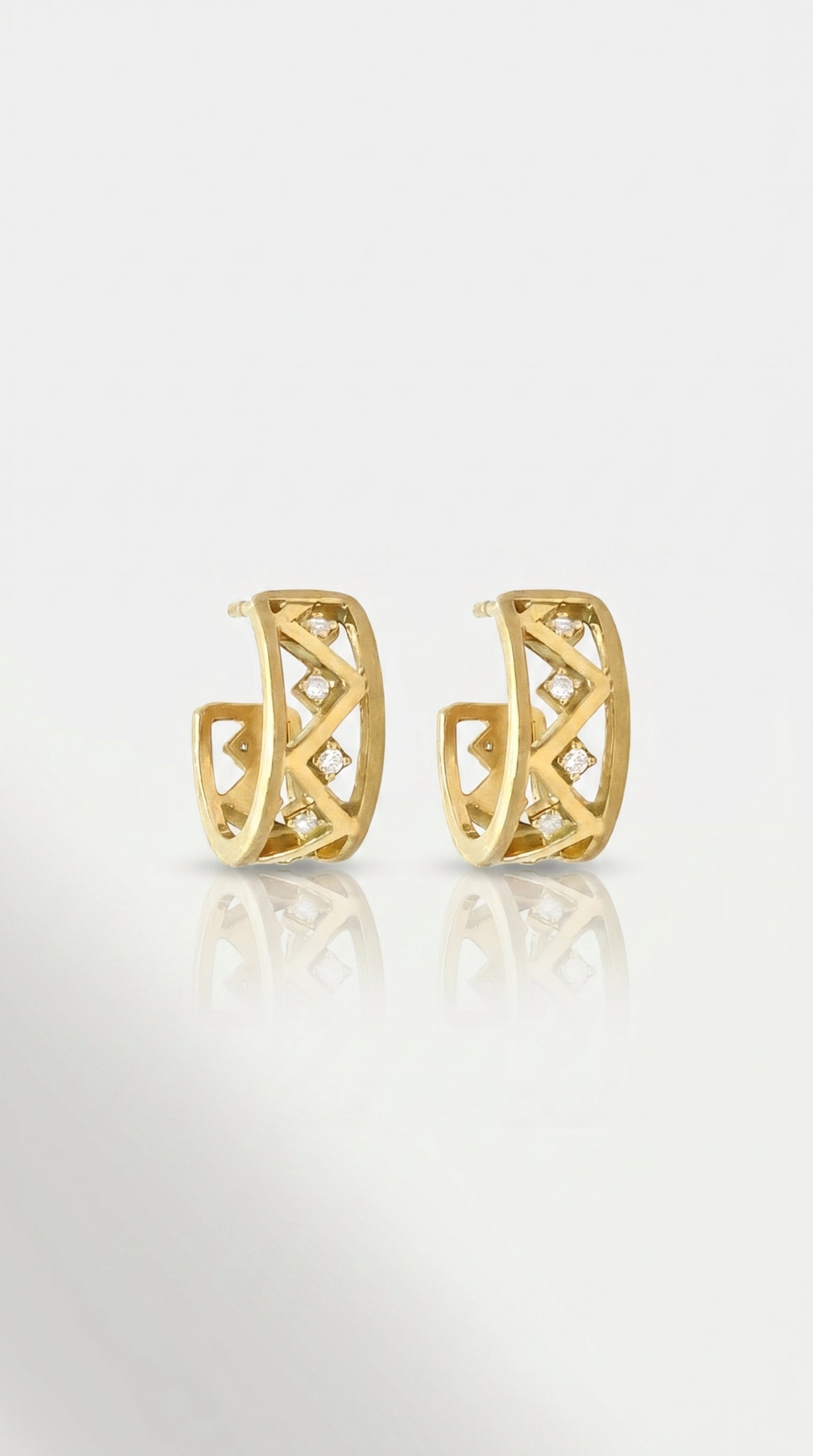 Bogolanfini Large Hoops