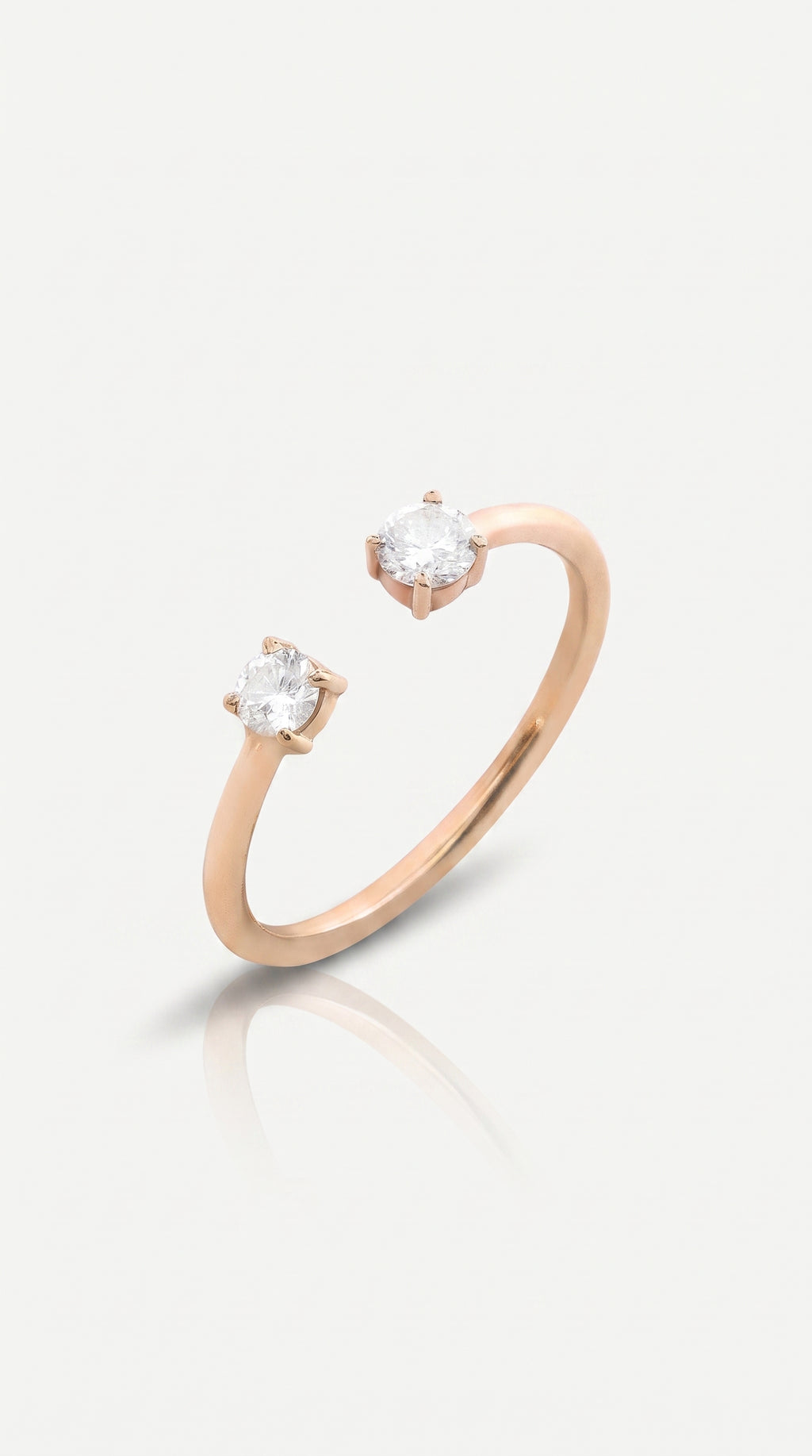 Double Diamond Ring Cuff