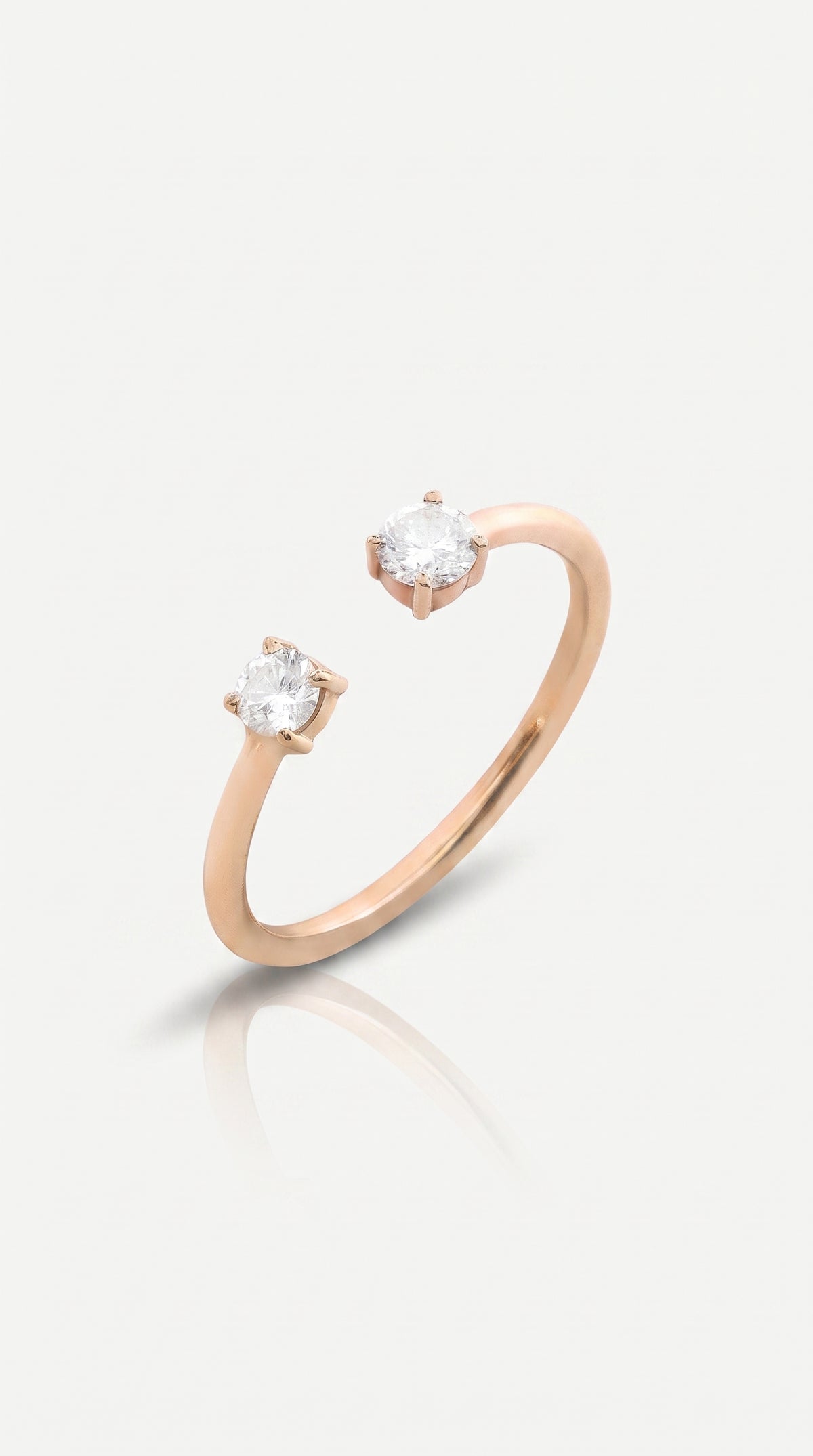 Double Diamond Ring Cuff