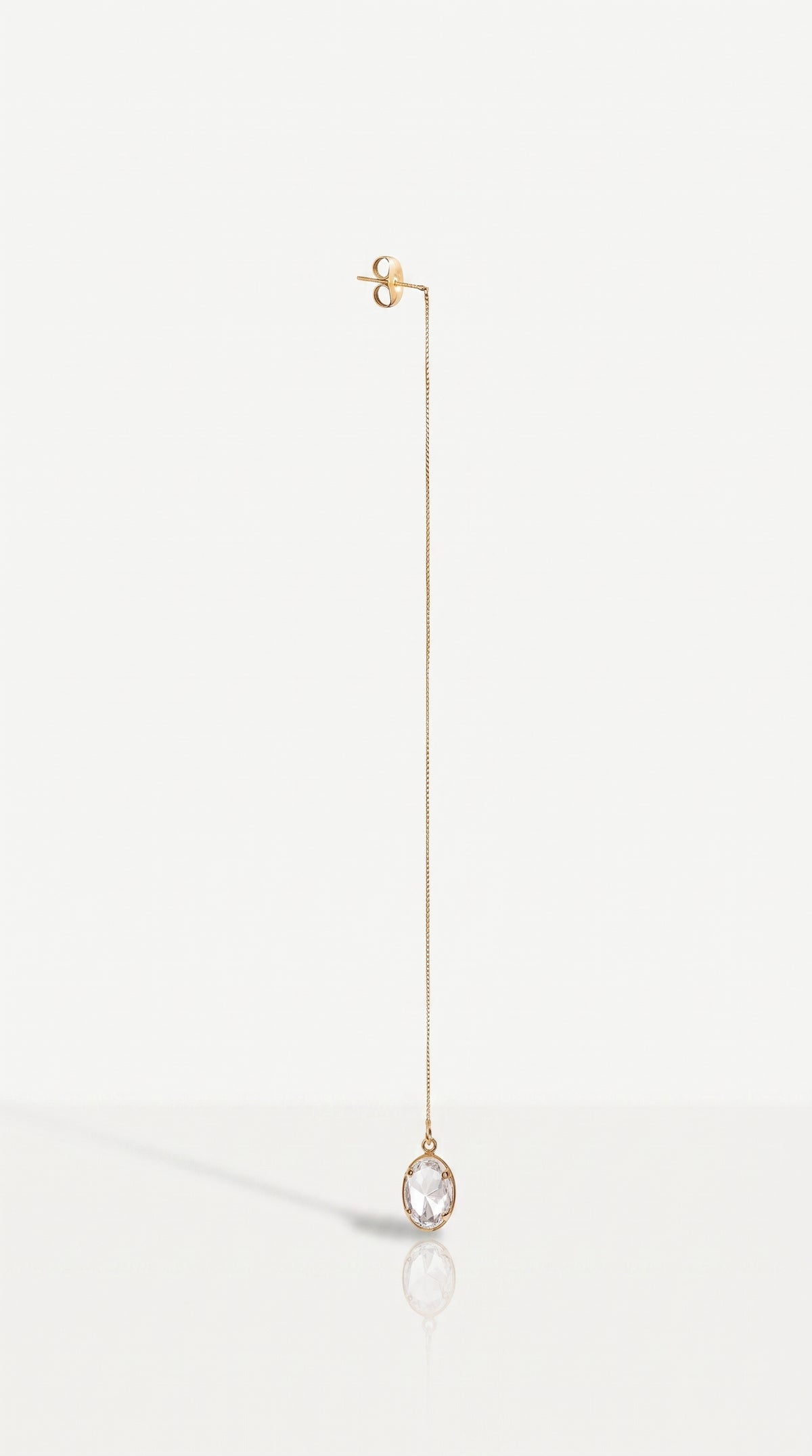 White Topaz Drop Earring