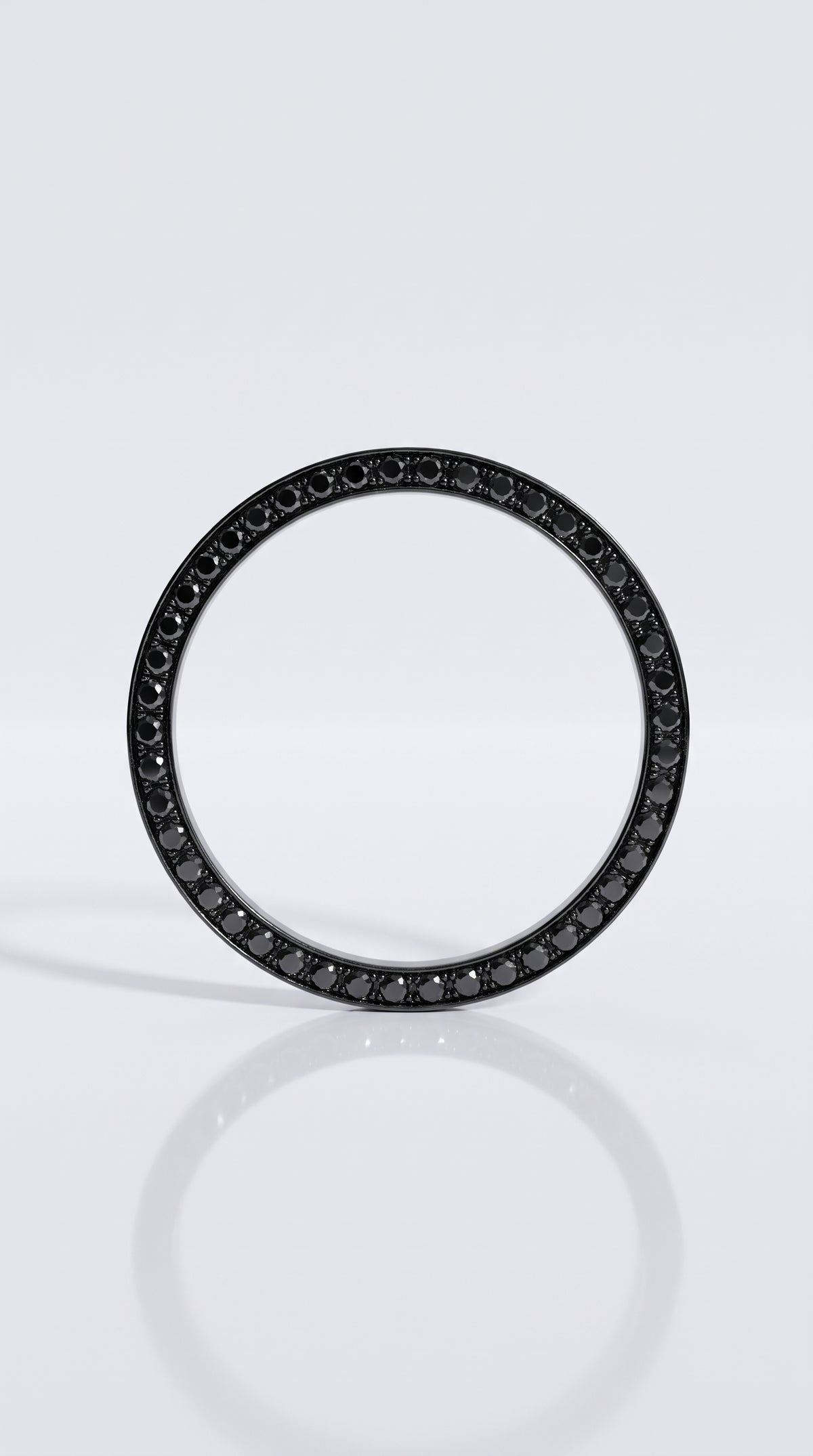Black on Black Diamond Ring