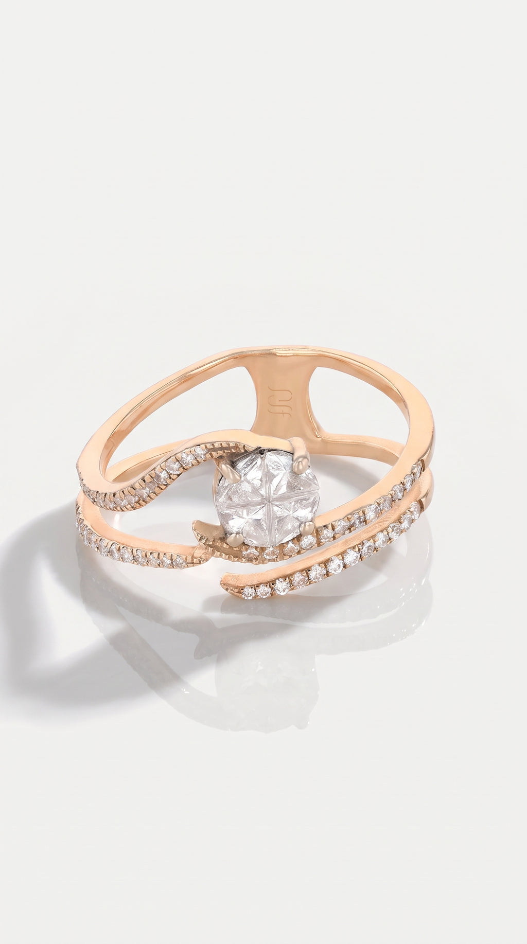 Rose Twist Illusion Ring
