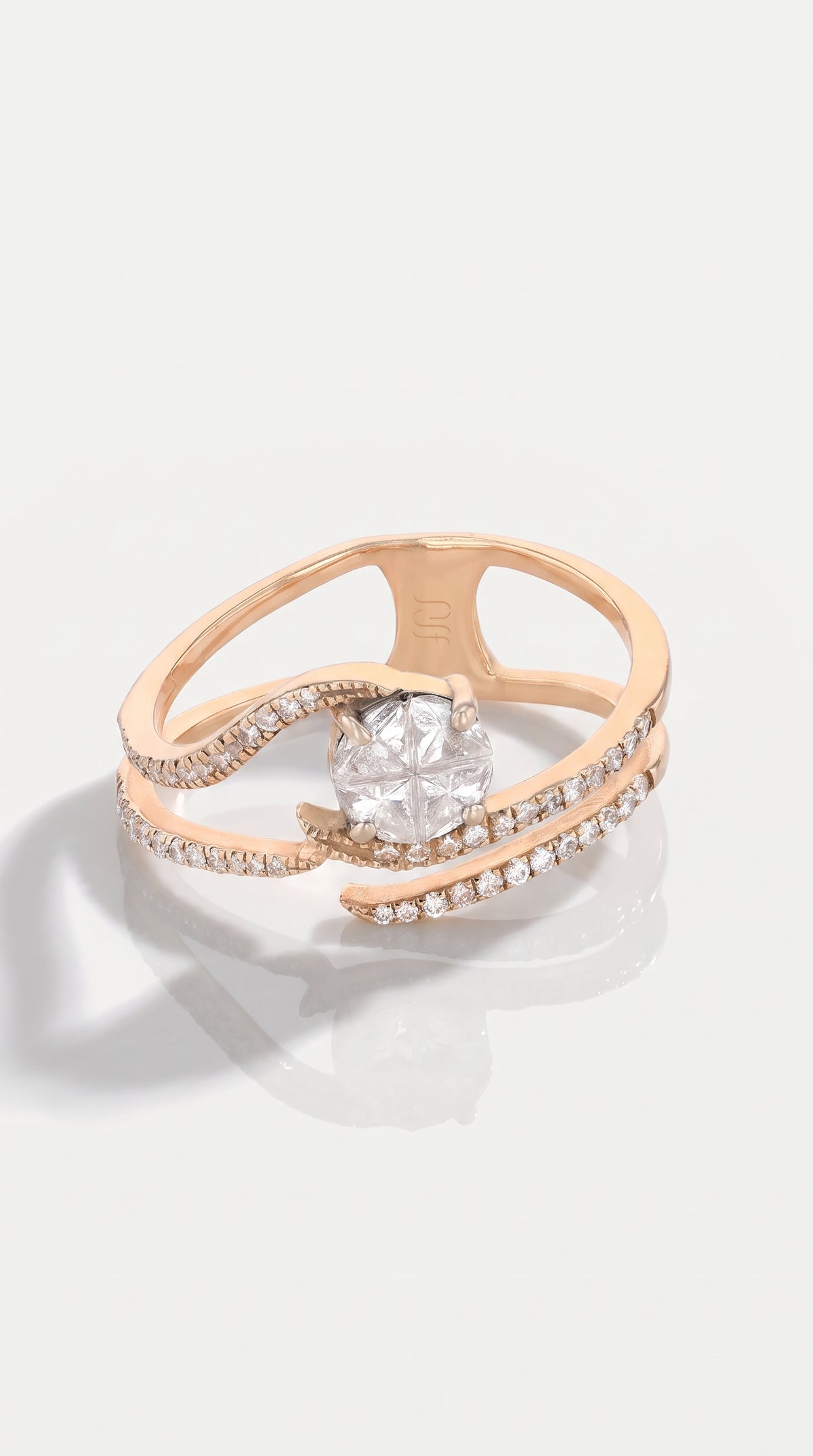 Rose Twist Illusion Ring