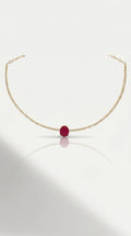Ruby Diamond Pave Choker