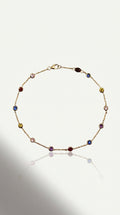 Rainbow Zircon Anklet