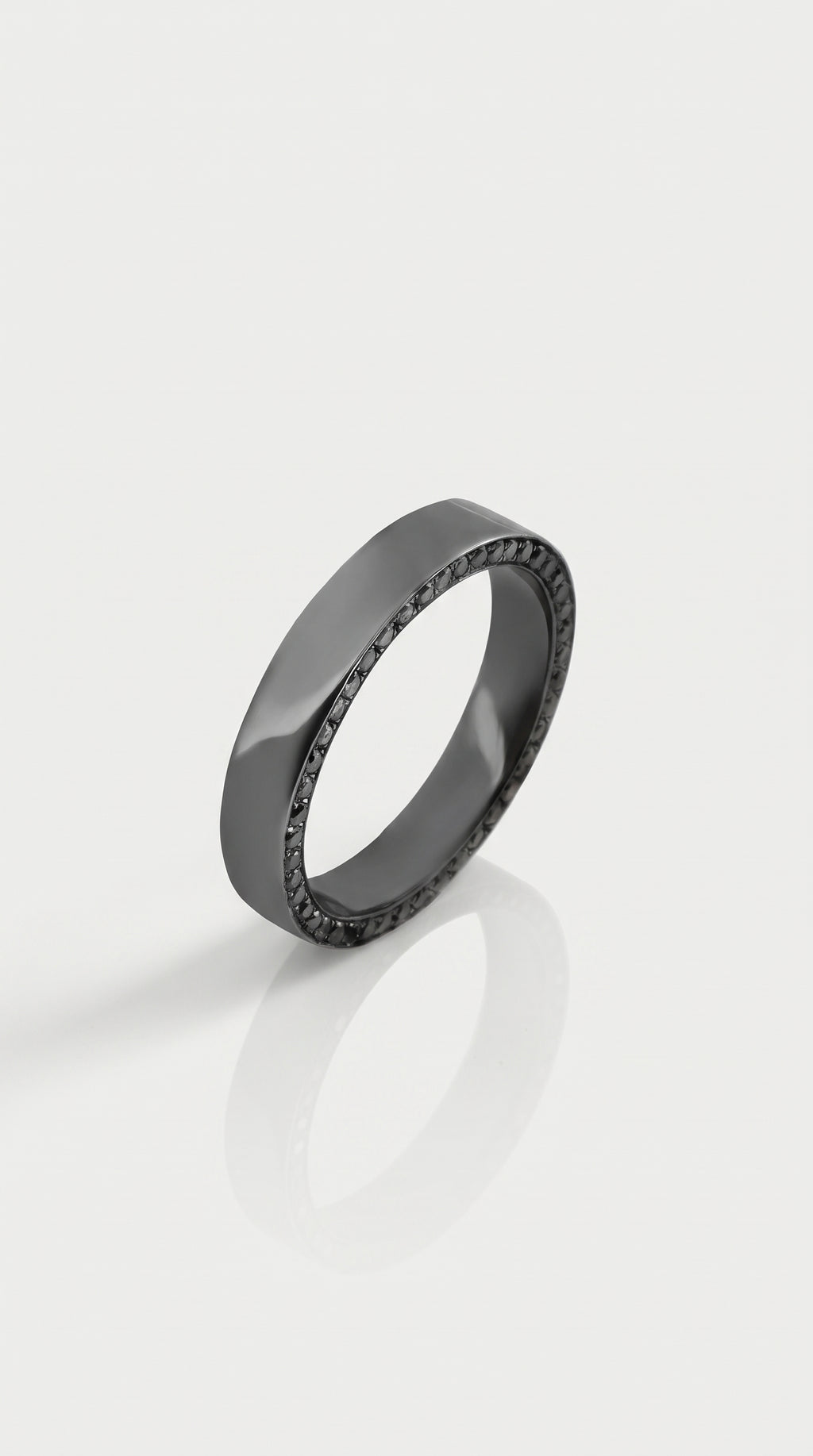 Black on Black Diamond Ring