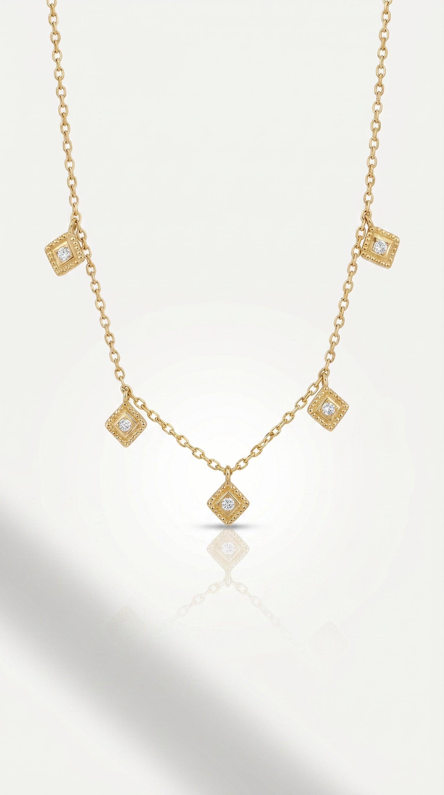 Kuba Lozenge Diamond Choker