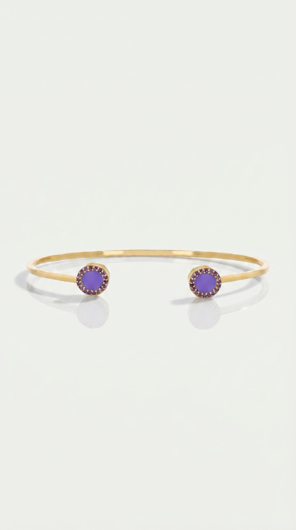 Amethyst Enamel Bangle