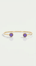 Amethyst Enamel Bangle