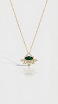 Green Tourmaline Bloom Pendant