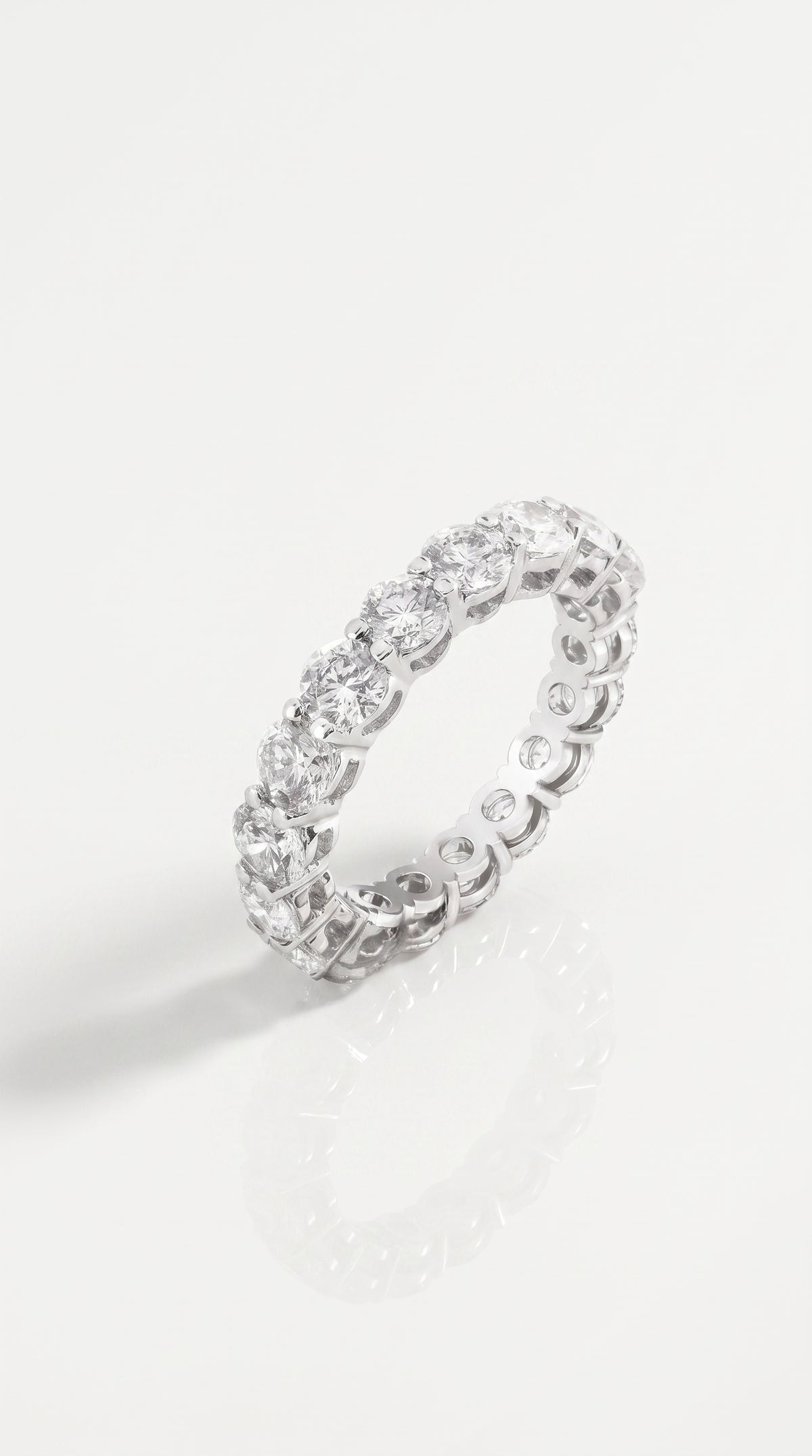 Round Diamond Eternity Band