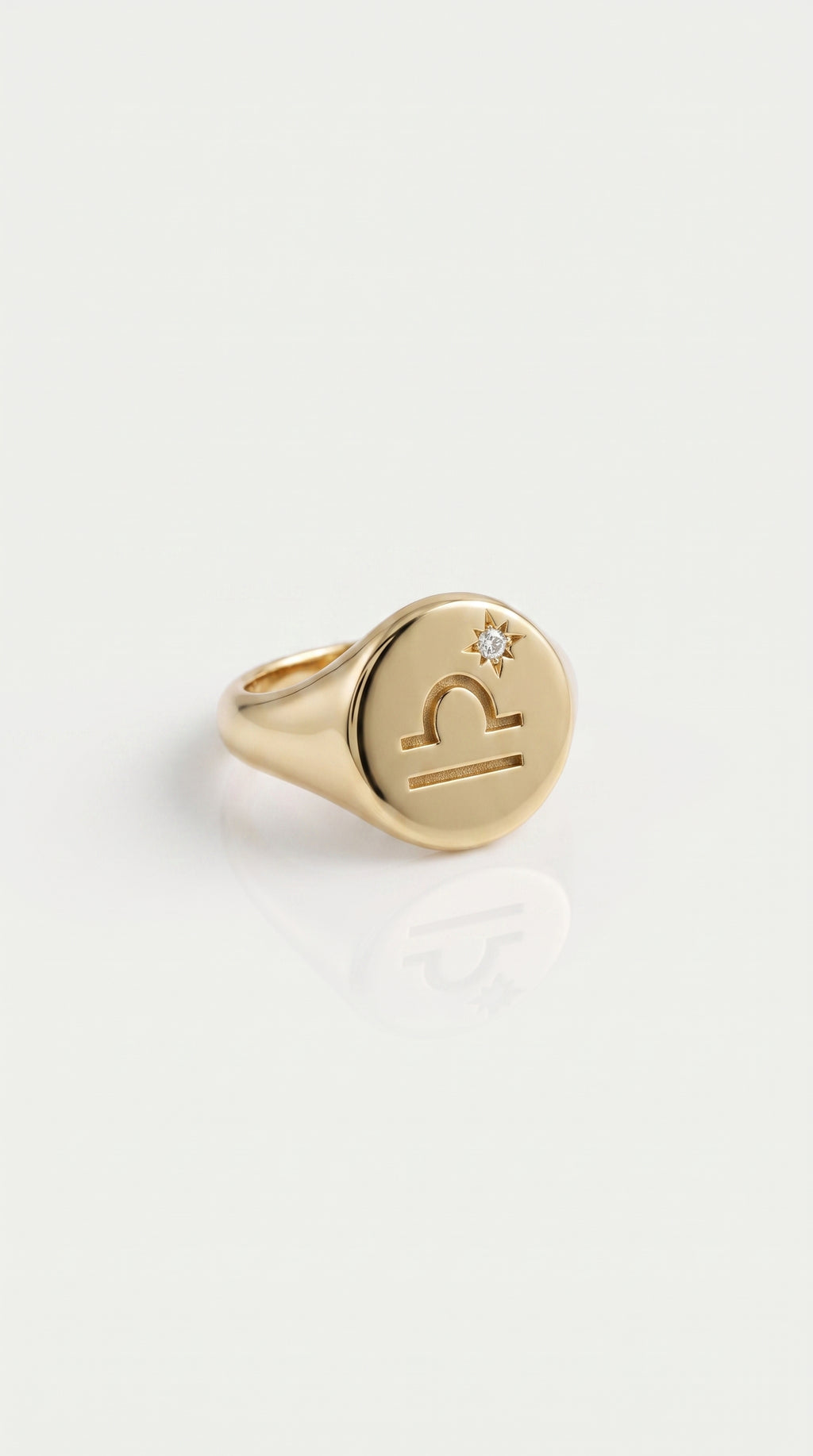 Libra Signet Ring Small