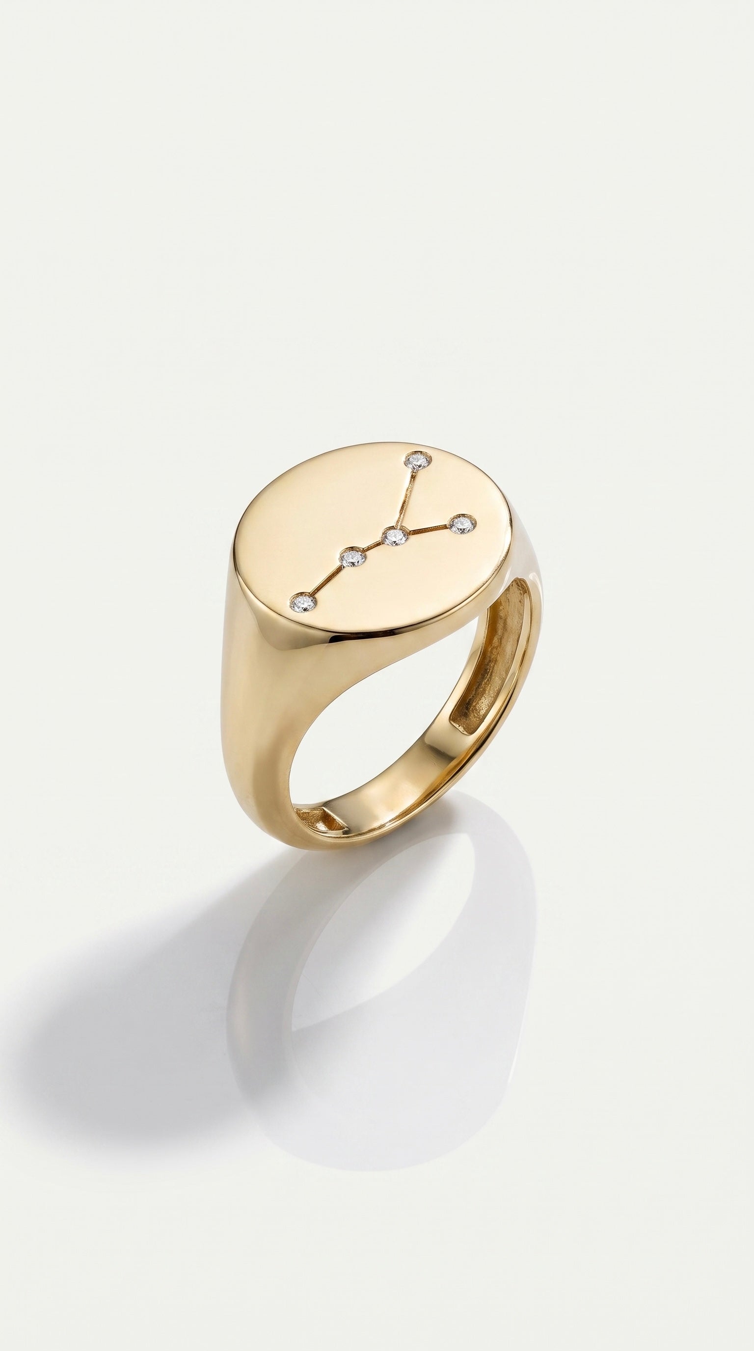 Cancer Stars Signet Ring