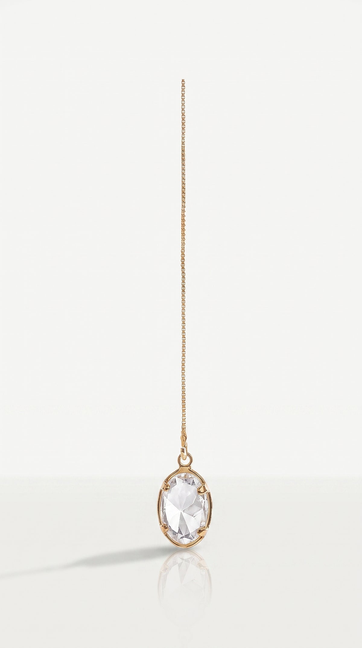 White Topaz Drop Earring