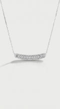 Curvy Diamond Pave Necklace