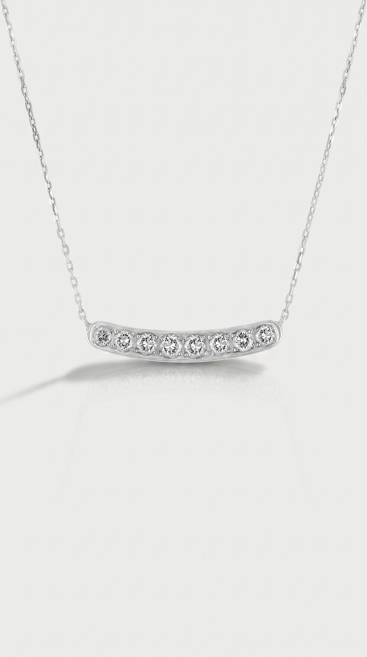 Curvy Diamond Pave Necklace