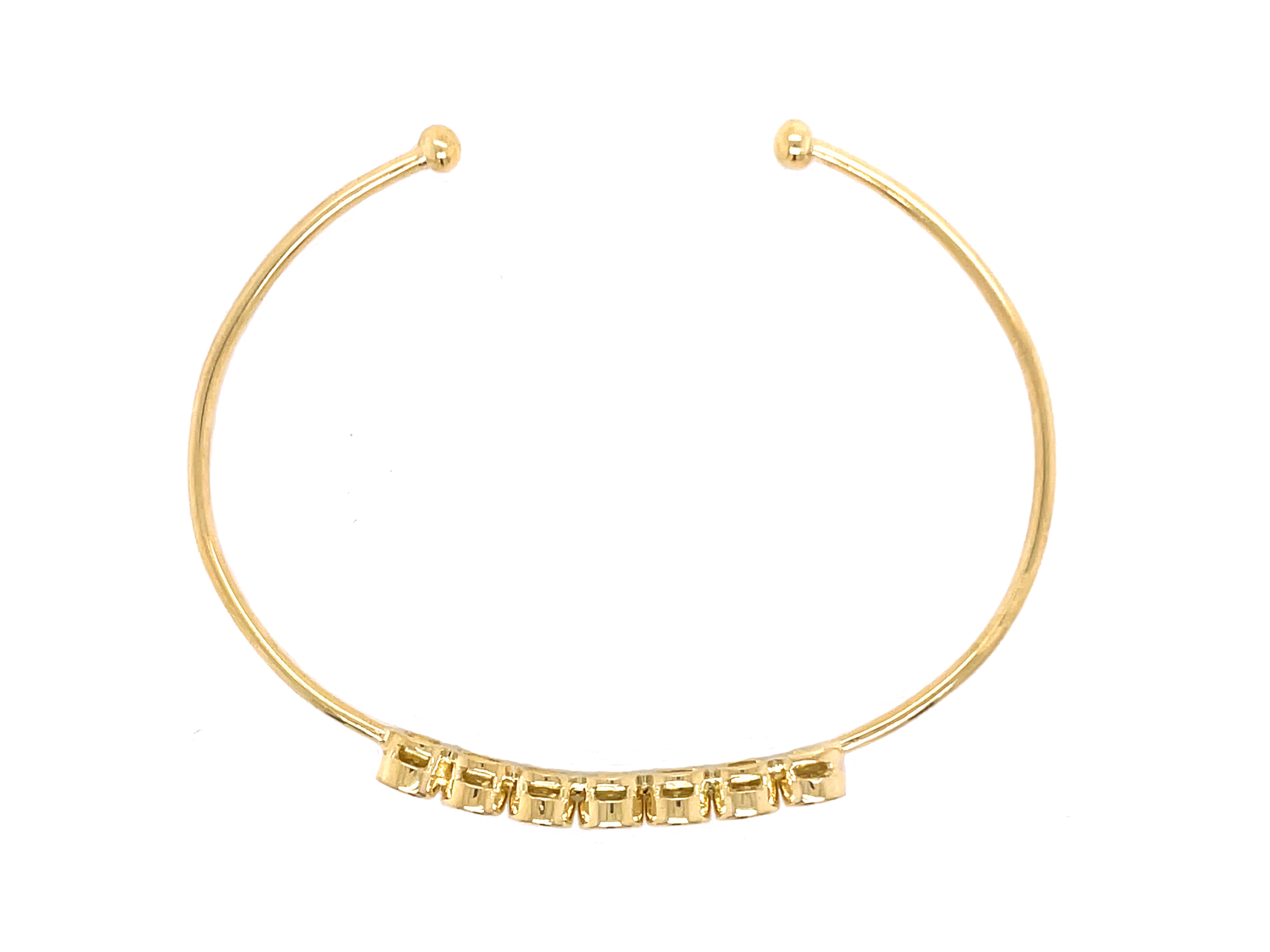 Seven Diamond Bezel Bangle