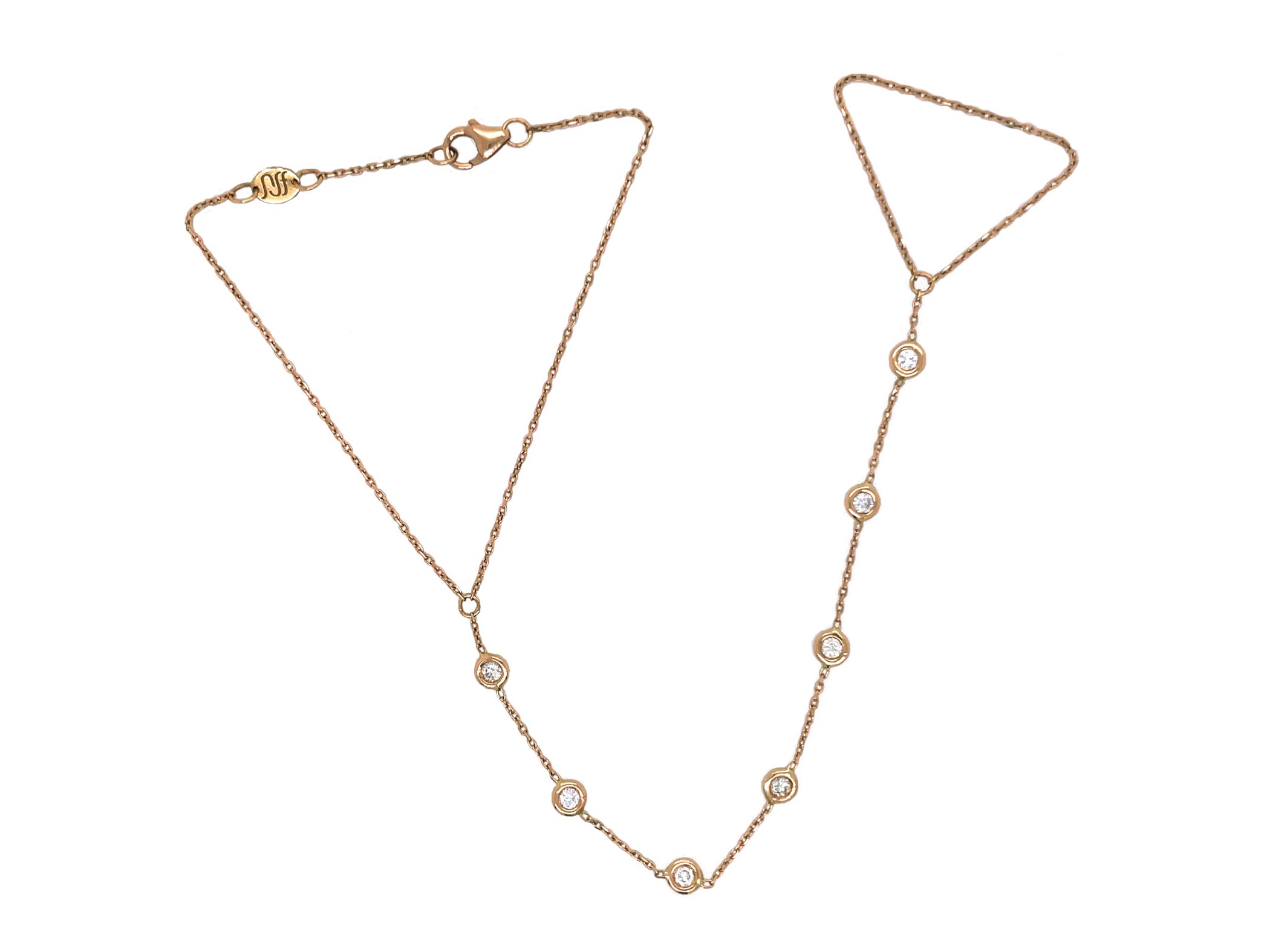 Seven Diamond Finger Bracelet