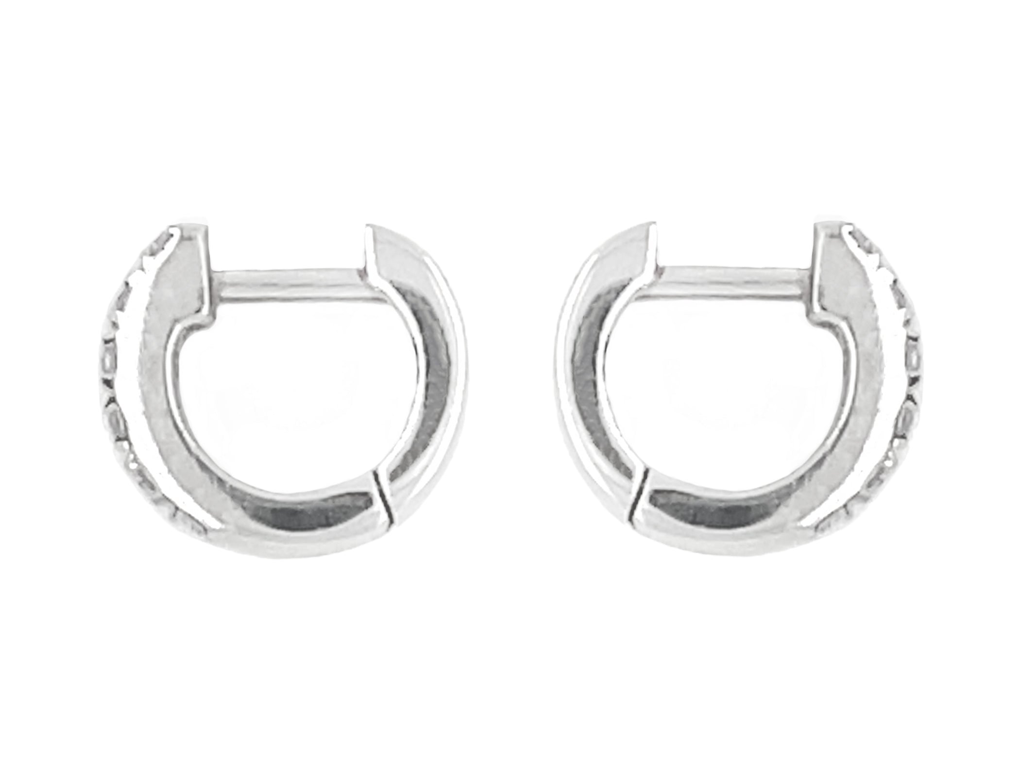 7mm Diamond Hoop Earrings