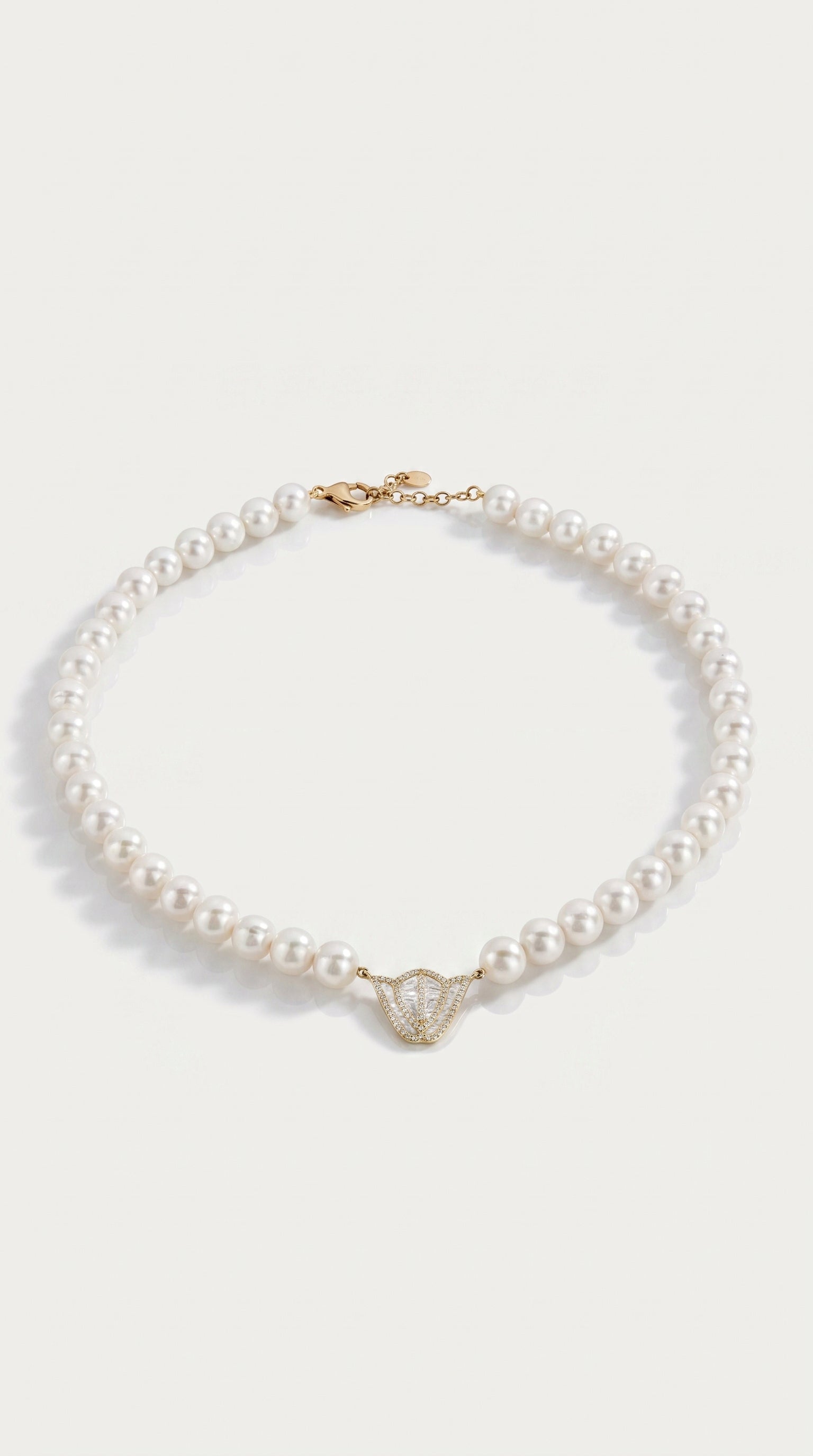 Hikayati Pearl Diamond Choker