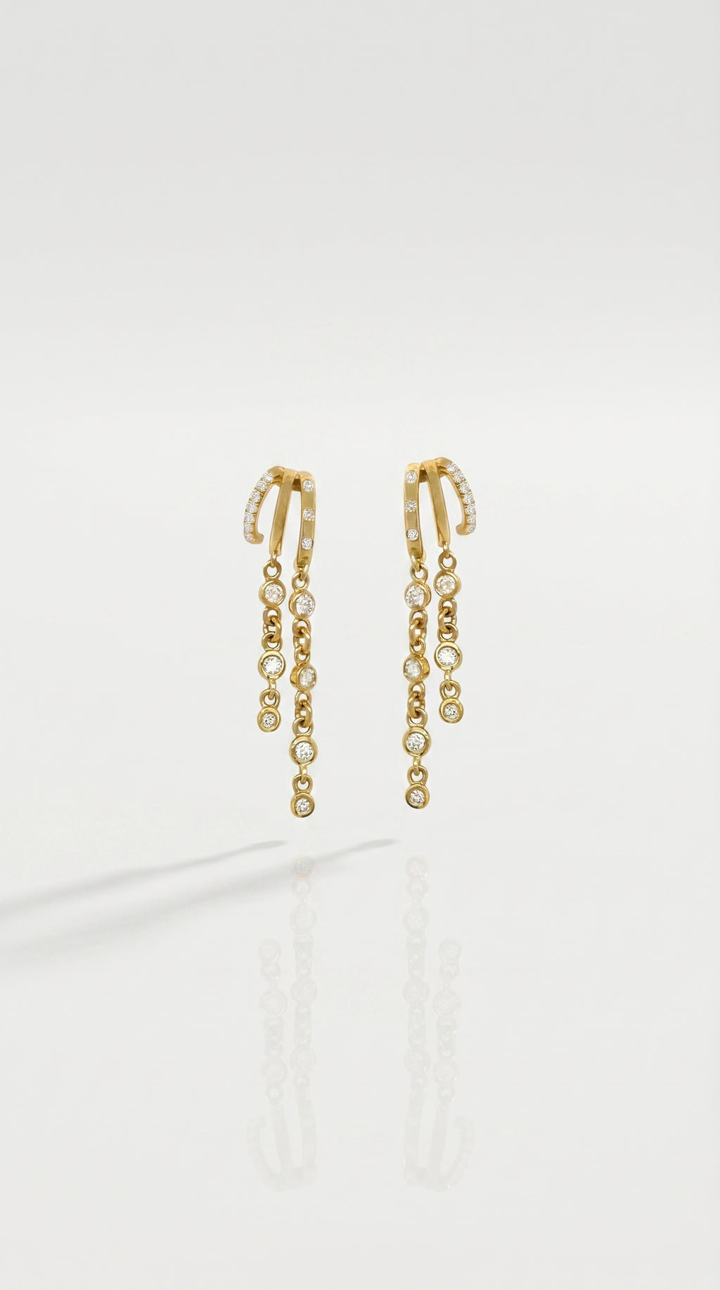 Tri Hoop Short Earrings