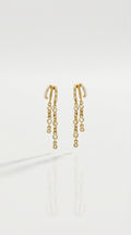 Tri Hoop Short Earrings