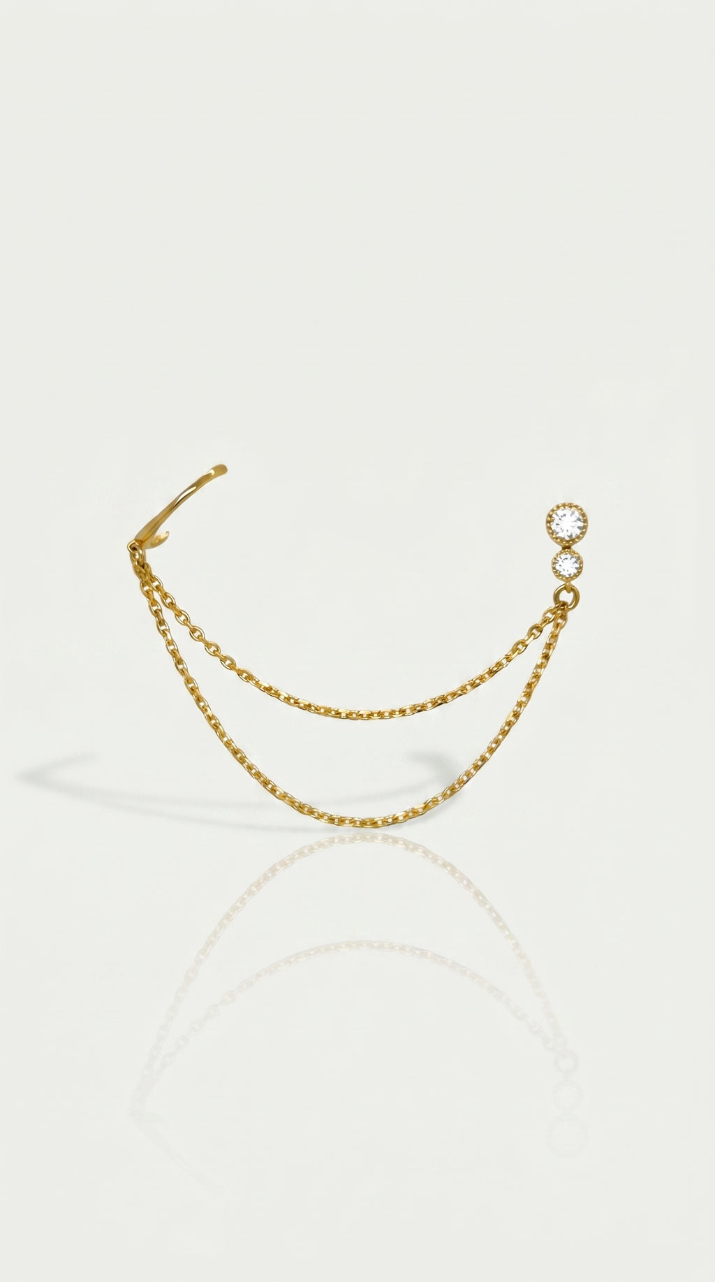 Double Stud Earring Cuff