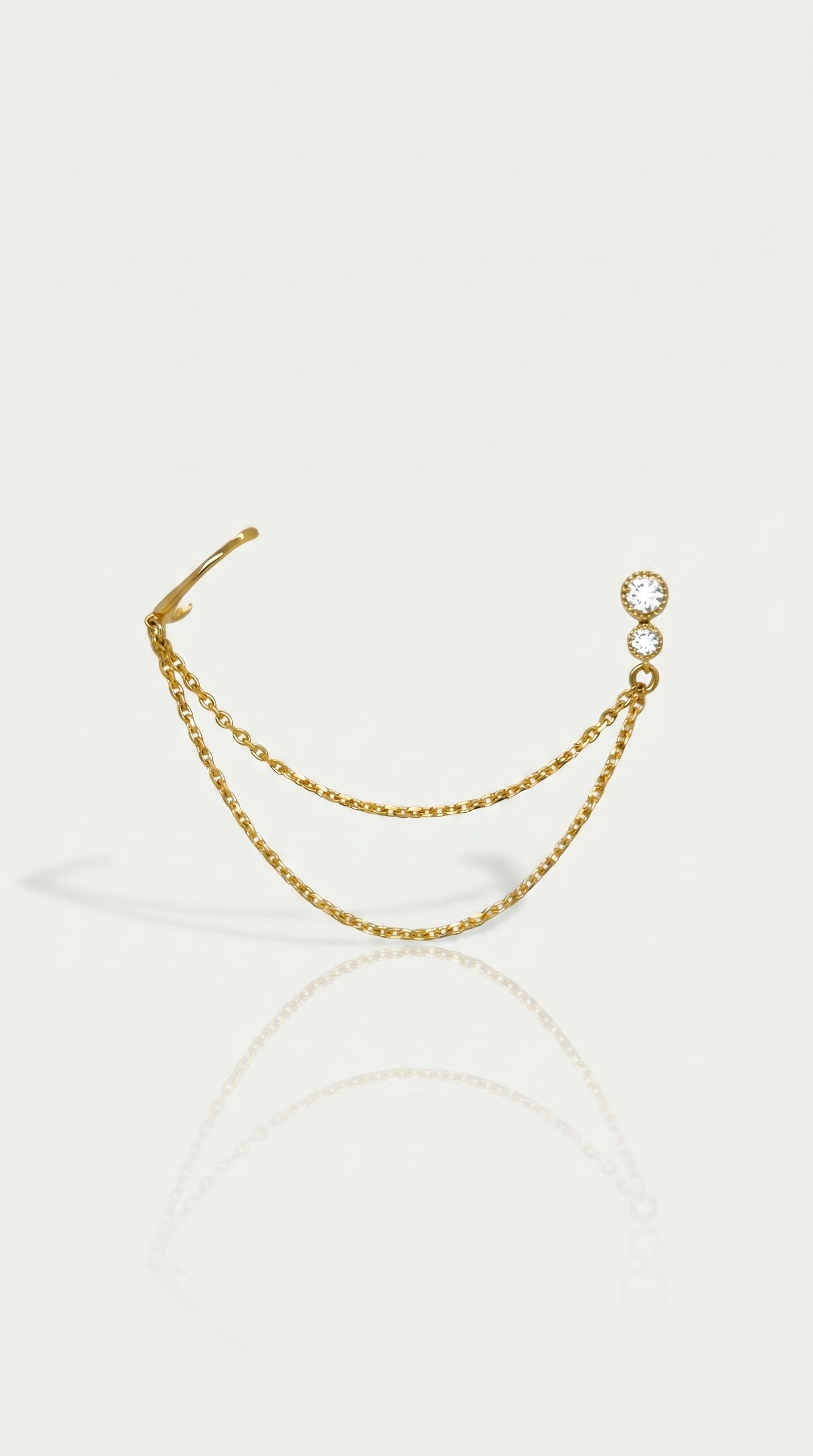 Double Stud Earring Cuff
