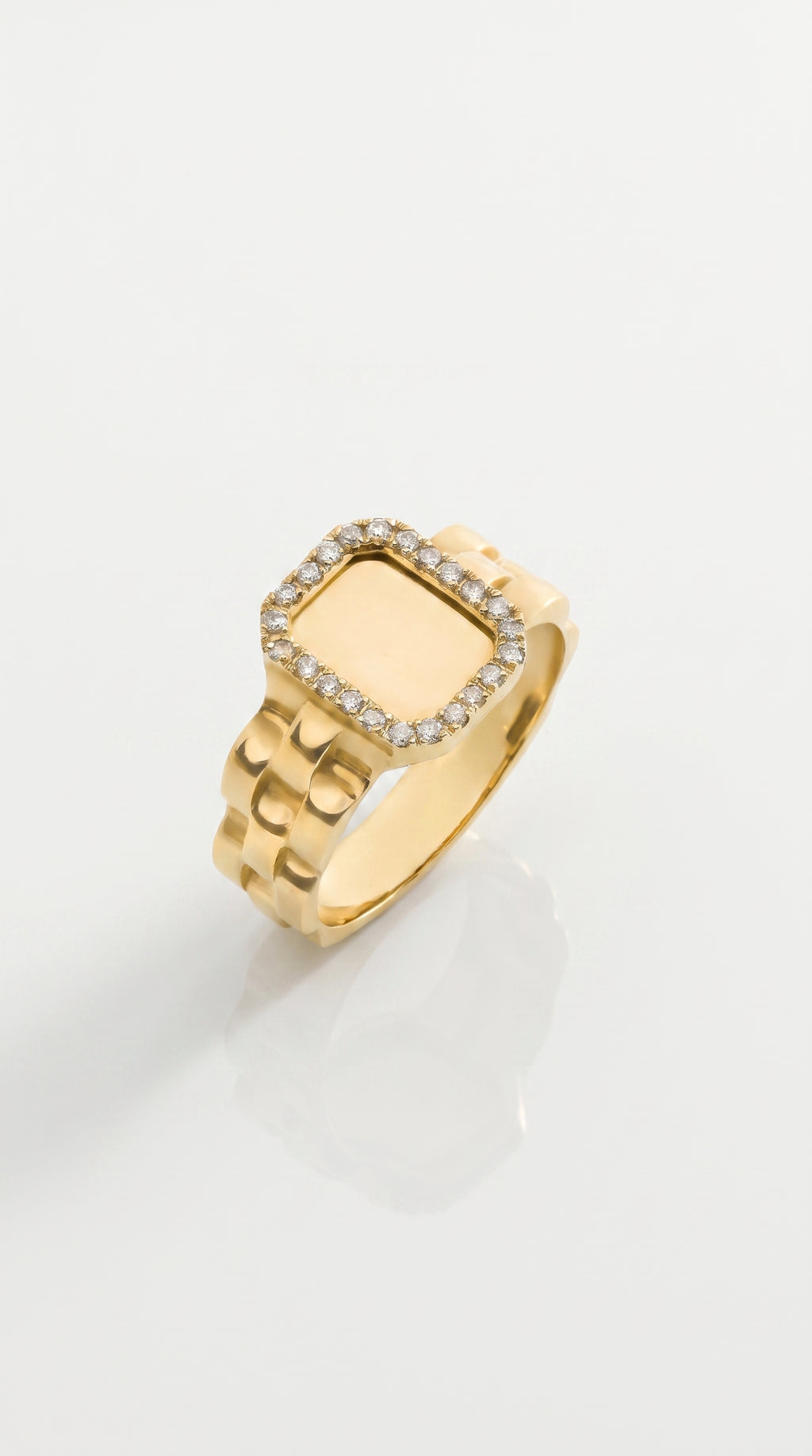 Diamond Pave Rolex Ring