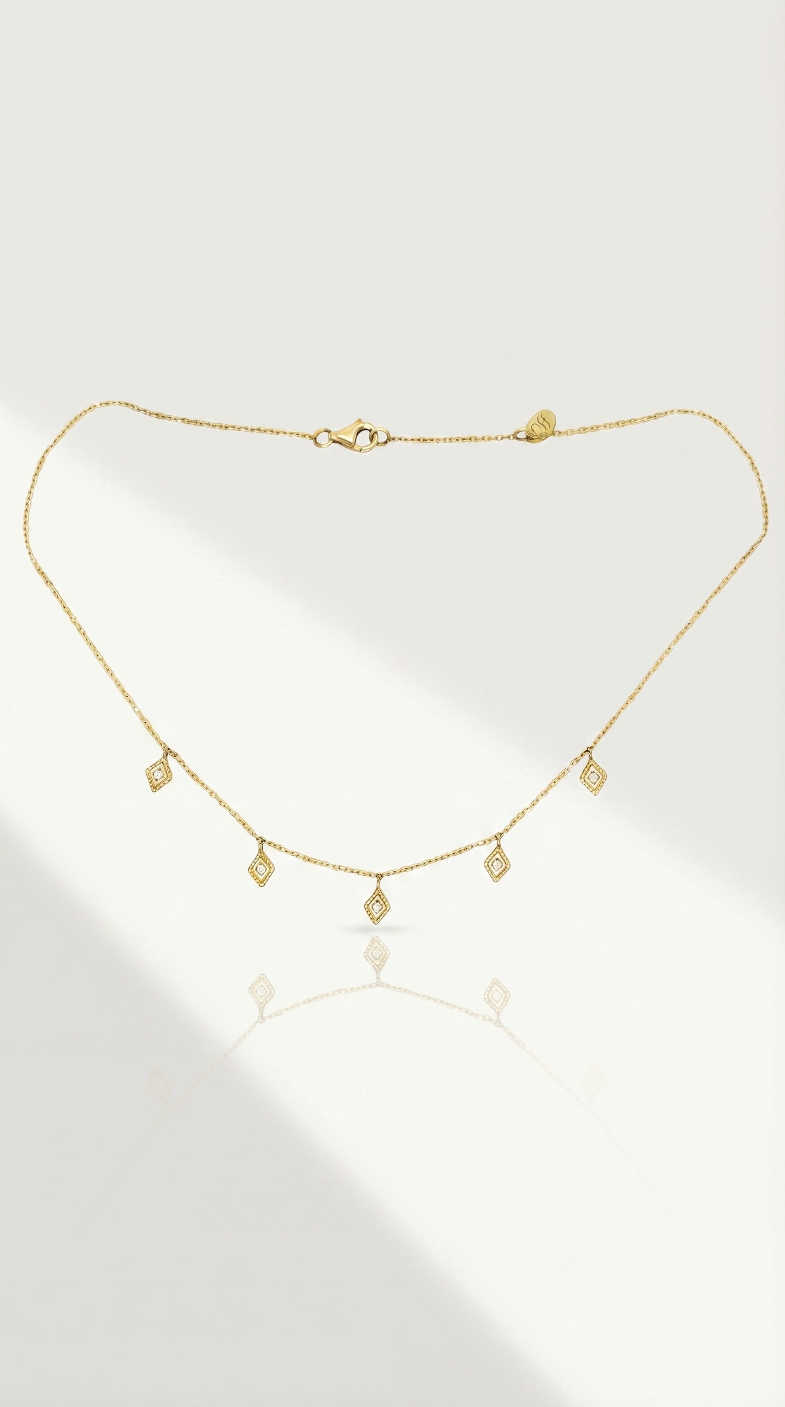 Kuba Lozenge Diamond Choker
