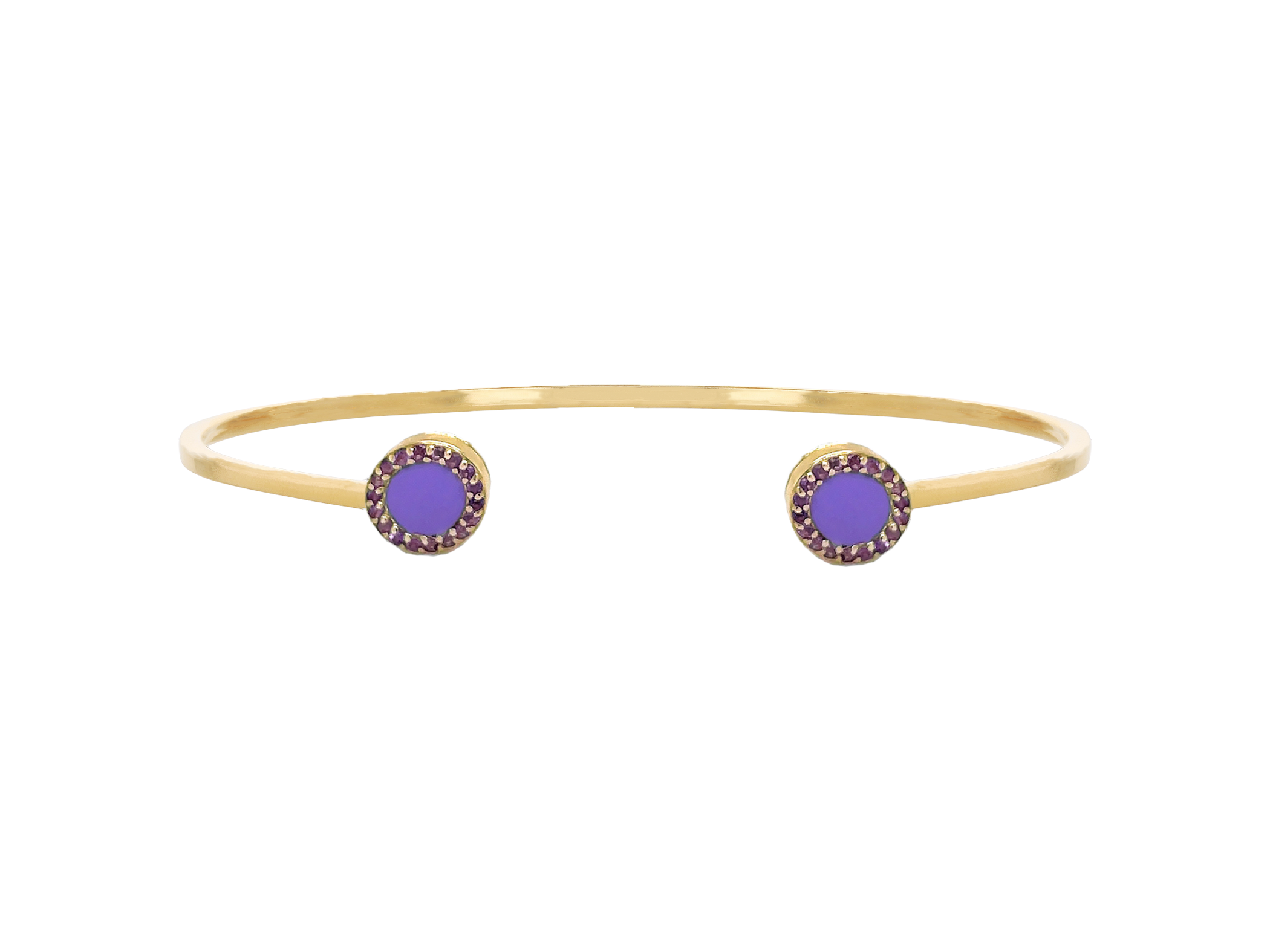Amethyst Enamel Bangle