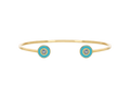 Aquamarine Enamel Bangle